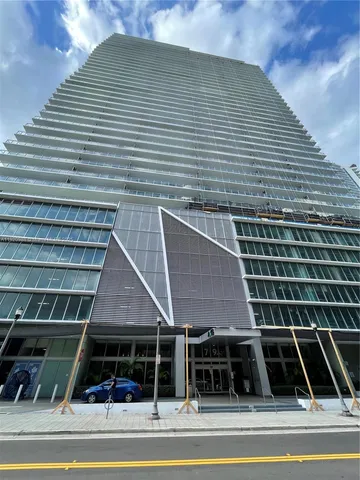 a view of a building entrance