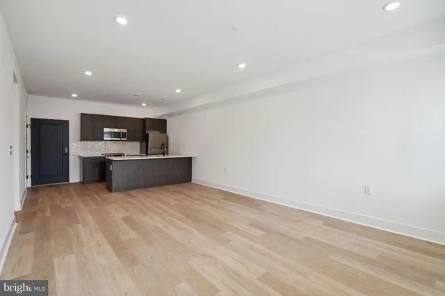 a view of kitchen and microwave