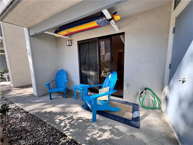 a outdoor space with chairs