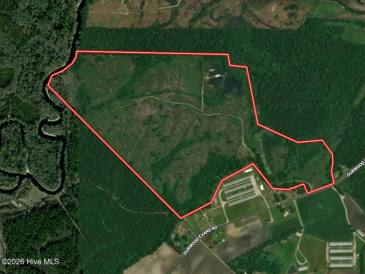 0 Durwood Evans Road Beulaville, NC 28518 - Photo 67 of 68 67. Aerial Property Lines