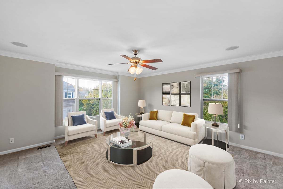 6-n307 Whitmore Circle, Unit A St. Charles, IL 60174 - Photo 12 of 18 a living room with furniture and a large window