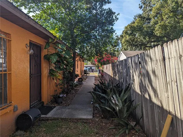 a view of outdoor space and yard