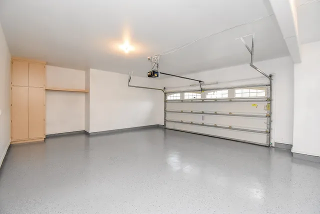 a view of a garage room