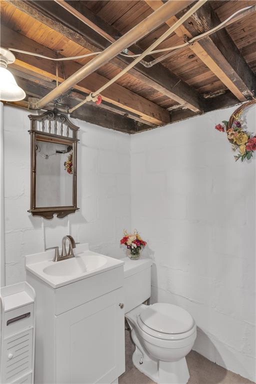 474 Exton Lake Road Apollo, PA 15613 - Photo 28 of 39 a bathroom with a sink vanity granite and toilet