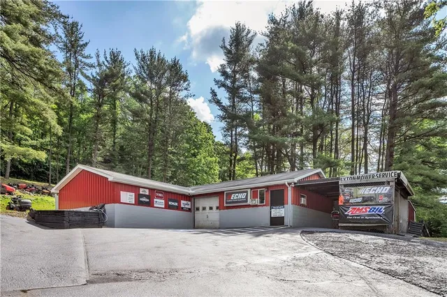 a car parked in front of a house