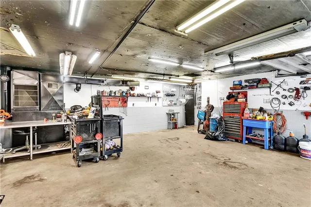 a view of storage and utility room