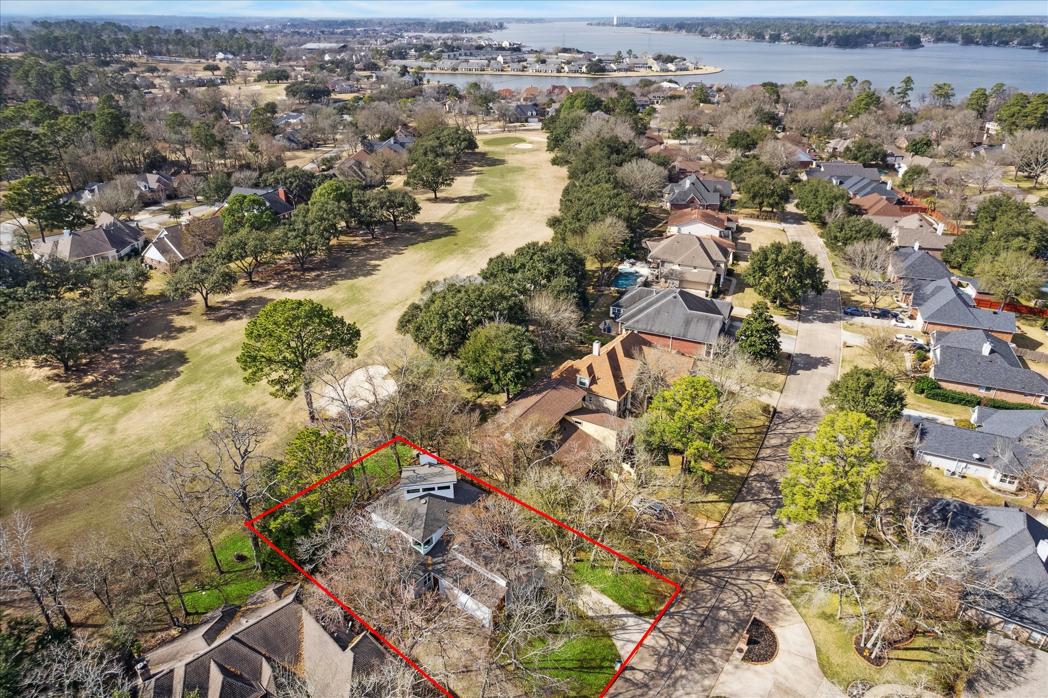 146 Dawns Edge Conroe, TX 77356 - Photo 39 of 39 an aerial view of residential houses with outdoor space