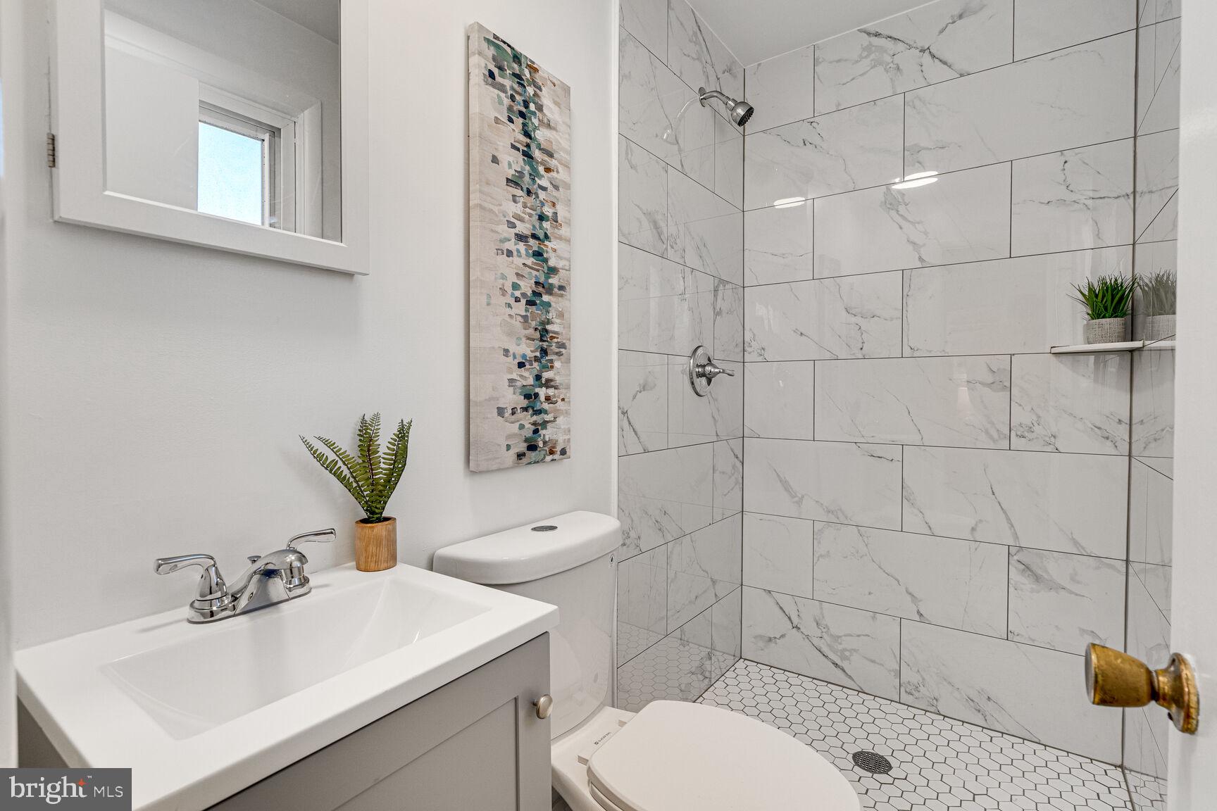 4310 Robert Court Silver Spring, MD 20906 - Photo 9 of 18 a bathroom with a sink toilet and shower