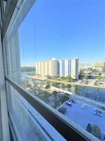 a view of kitchen from window
