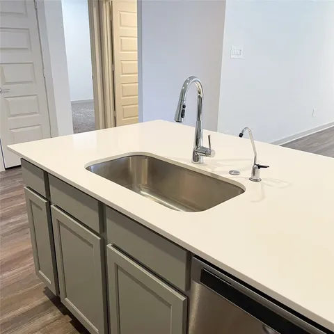 a close view of sink and tap