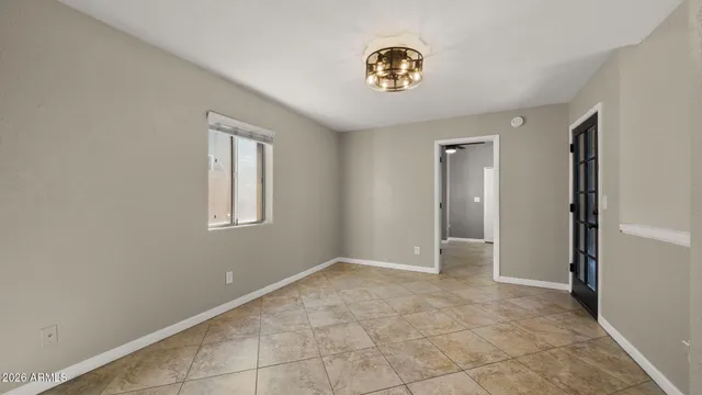 a view of an empty room