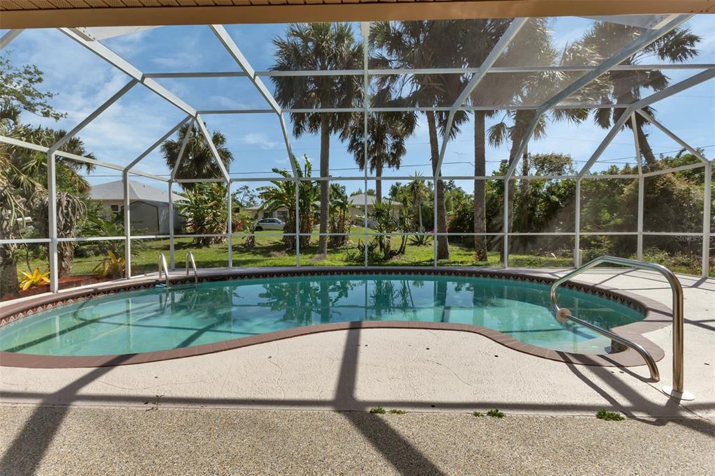 23177 Rye Avenue Punta Gorda, FL 33980 - Photo 37 of 48 a view of a swimming pool with a patio and a yard