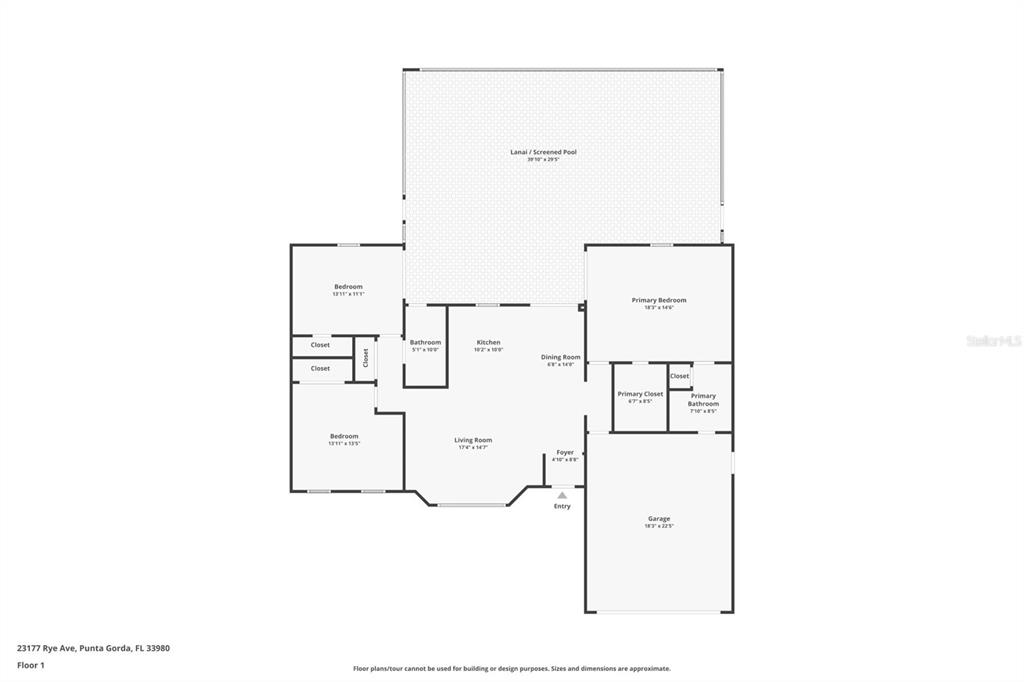 23177 Rye Avenue Punta Gorda, FL 33980 - Photo 6 of 48 a picture of floor plan
