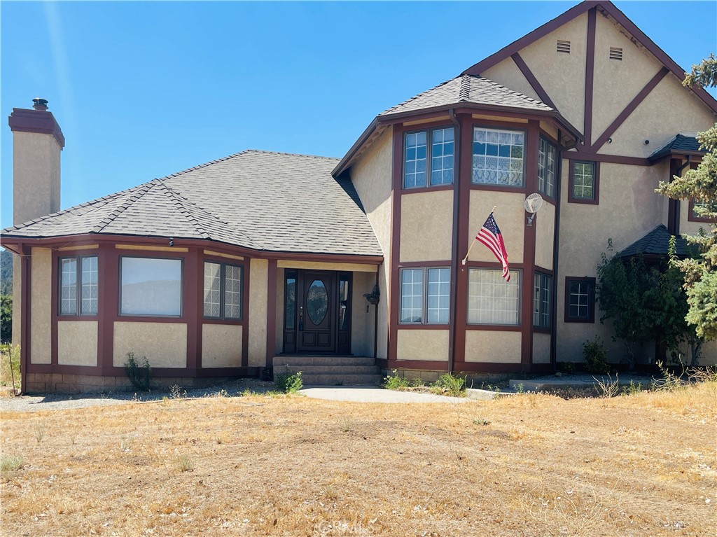 a front view of a house