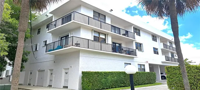 a front view of a building