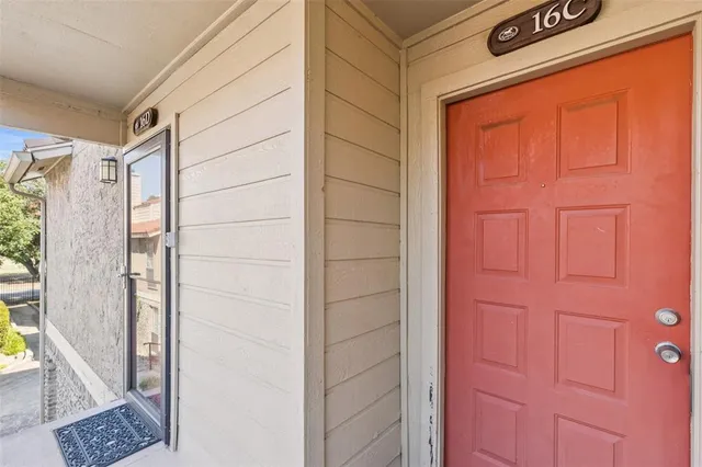 a view of front door