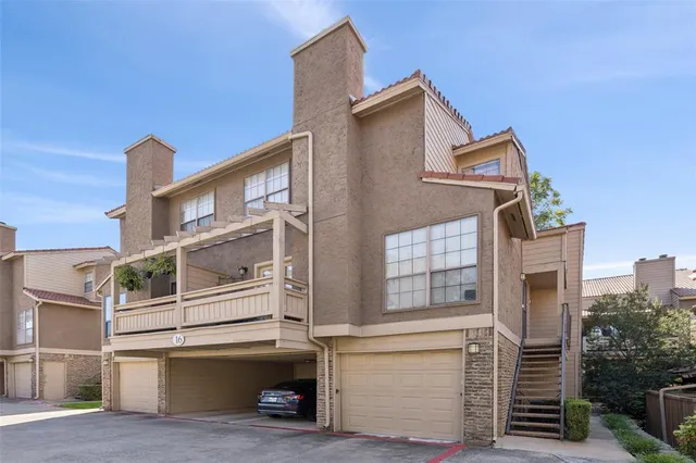a view of a house with a balcony