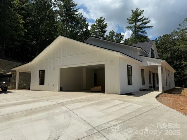 a view of a white house