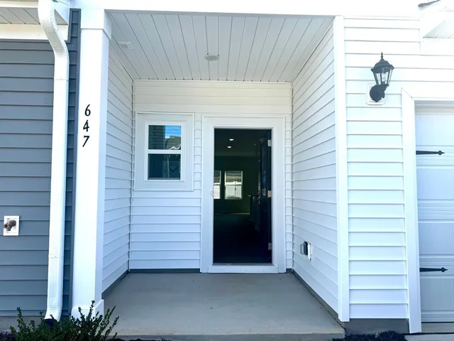 a view of front door