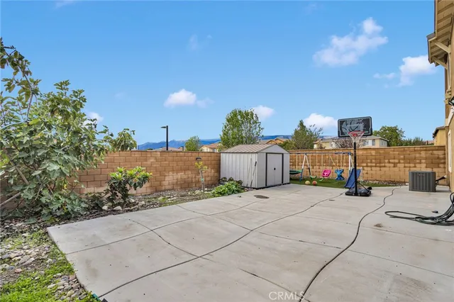 a view of a parking space in a city