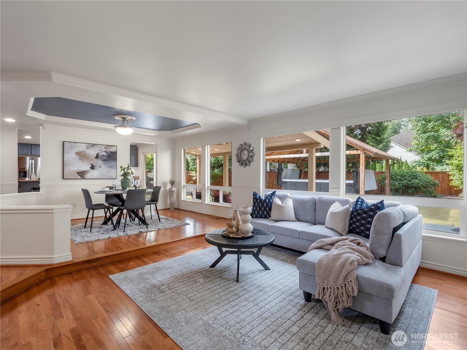 4307 Northeast 7th Place Renton, WA 98059 - Photo 13 of 39 a living room with furniture and a large window