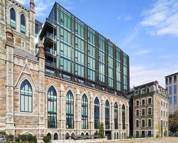 a front view of a building