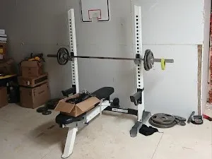 view of a room with gym equipment