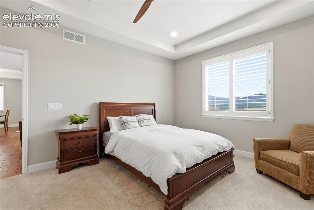 1394 Promontory Bluff View Colorado Springs, CO 80921 - Photo 25 of 47 a bedroom with a bed and a couch