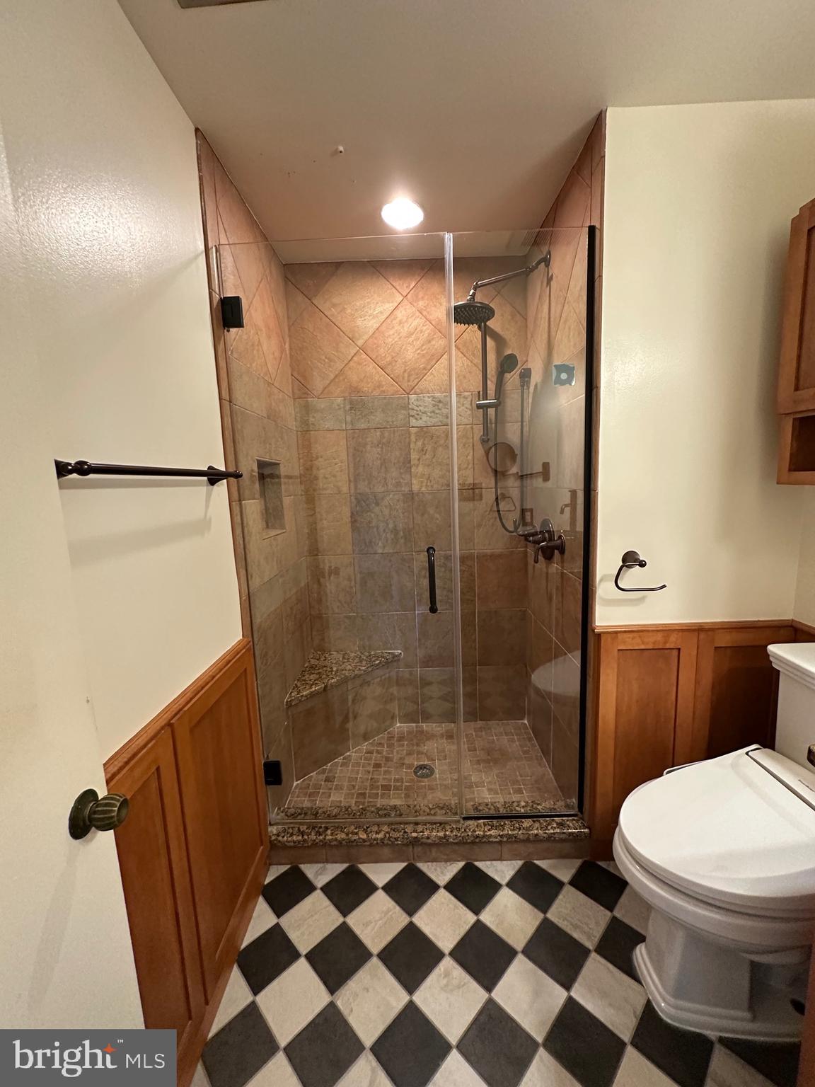 11152 Forest Edge Drive Reston, VA 20190 - Photo 40 of 102 a bathroom with a sink a toilet a shower and a mirror