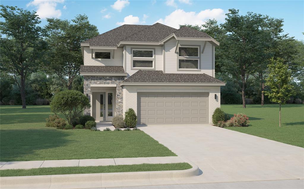 126 Huckleberry Road Forney, TX 75126 - Photo 1 of 1 a front view of a house with a yard and garage