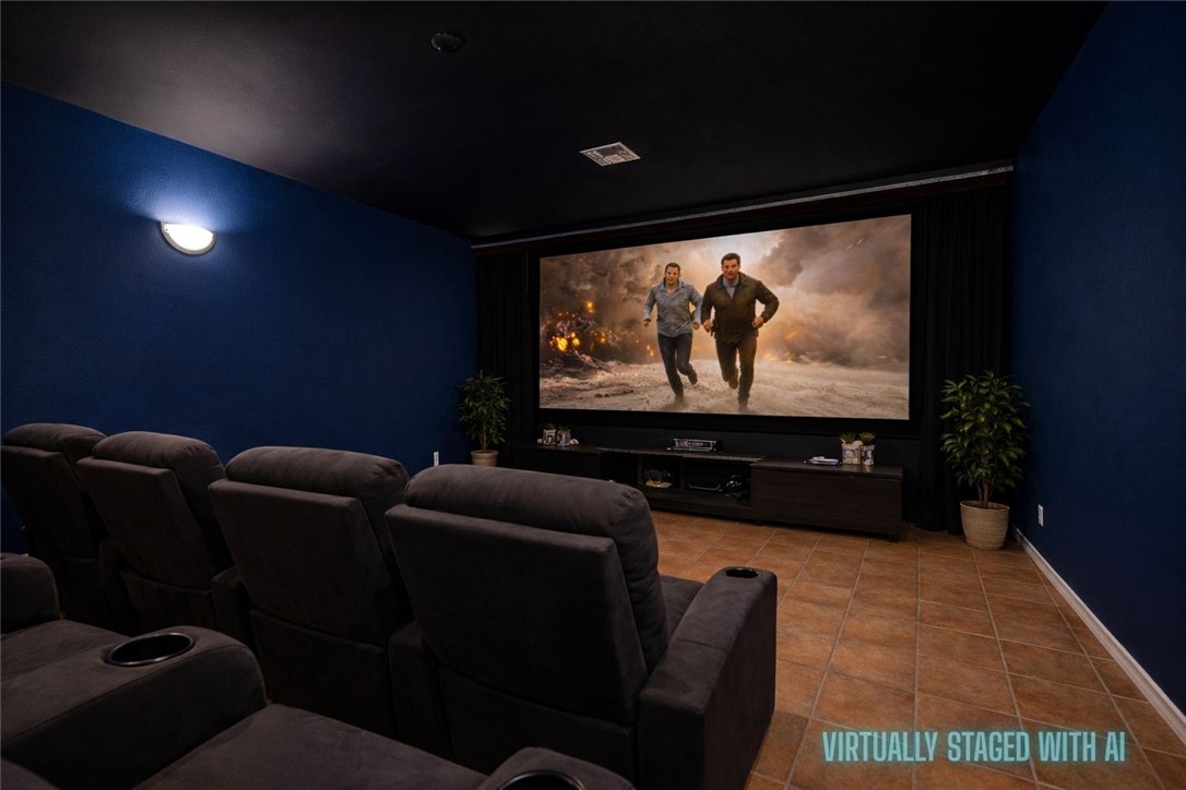 1034 Graham Road Corpus Christi, TX 78418 - Photo 24 of 40 a media room with lots of chairs and a projector screen