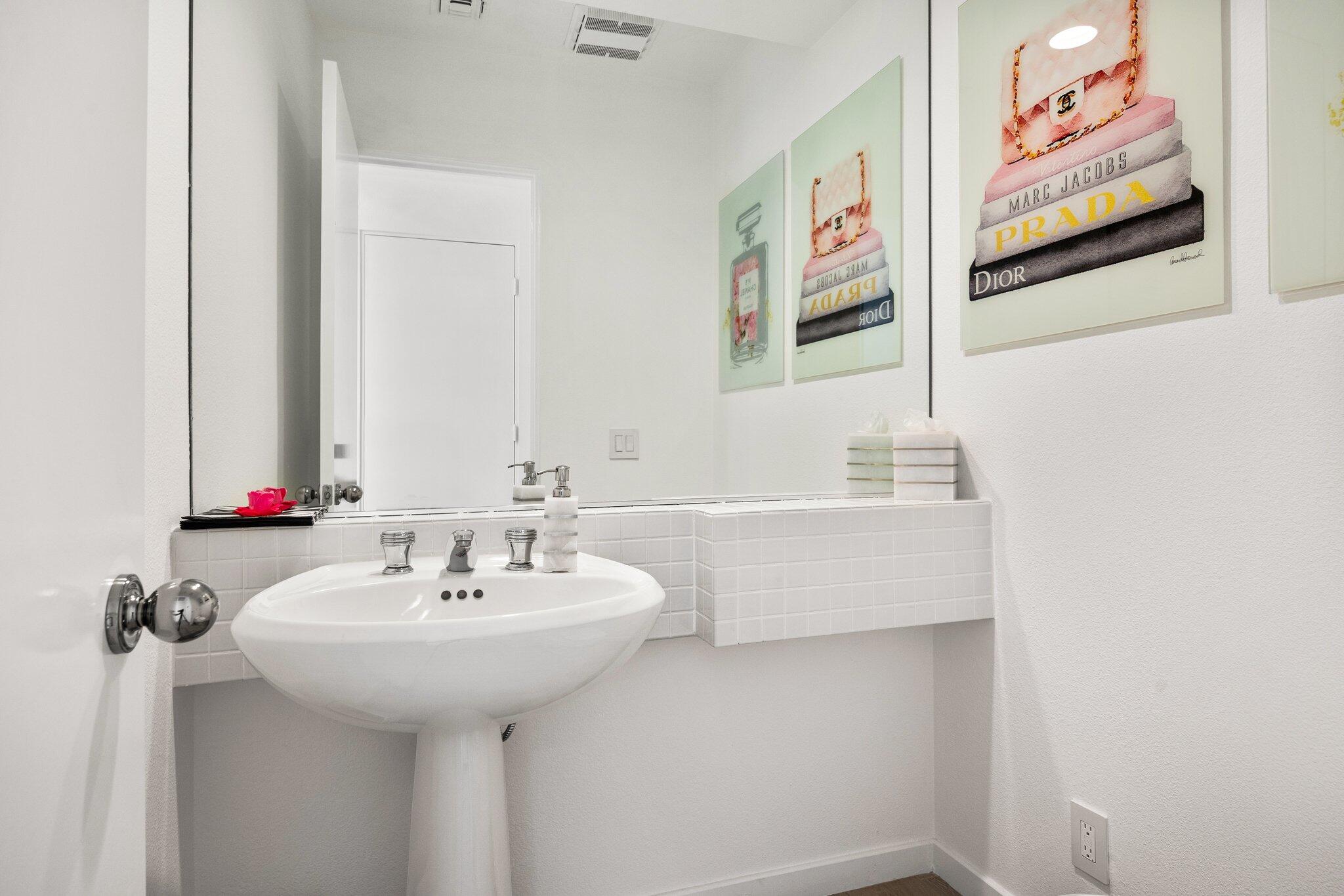 763 Box Canyon Trail Palm Desert, CA 92211 - Photo 30 of 48 a bathroom with a sink and a mirror