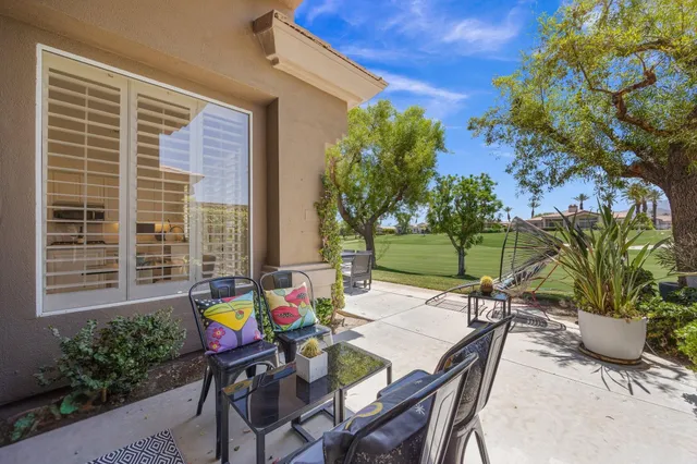 a view of an outdoor space with a patio