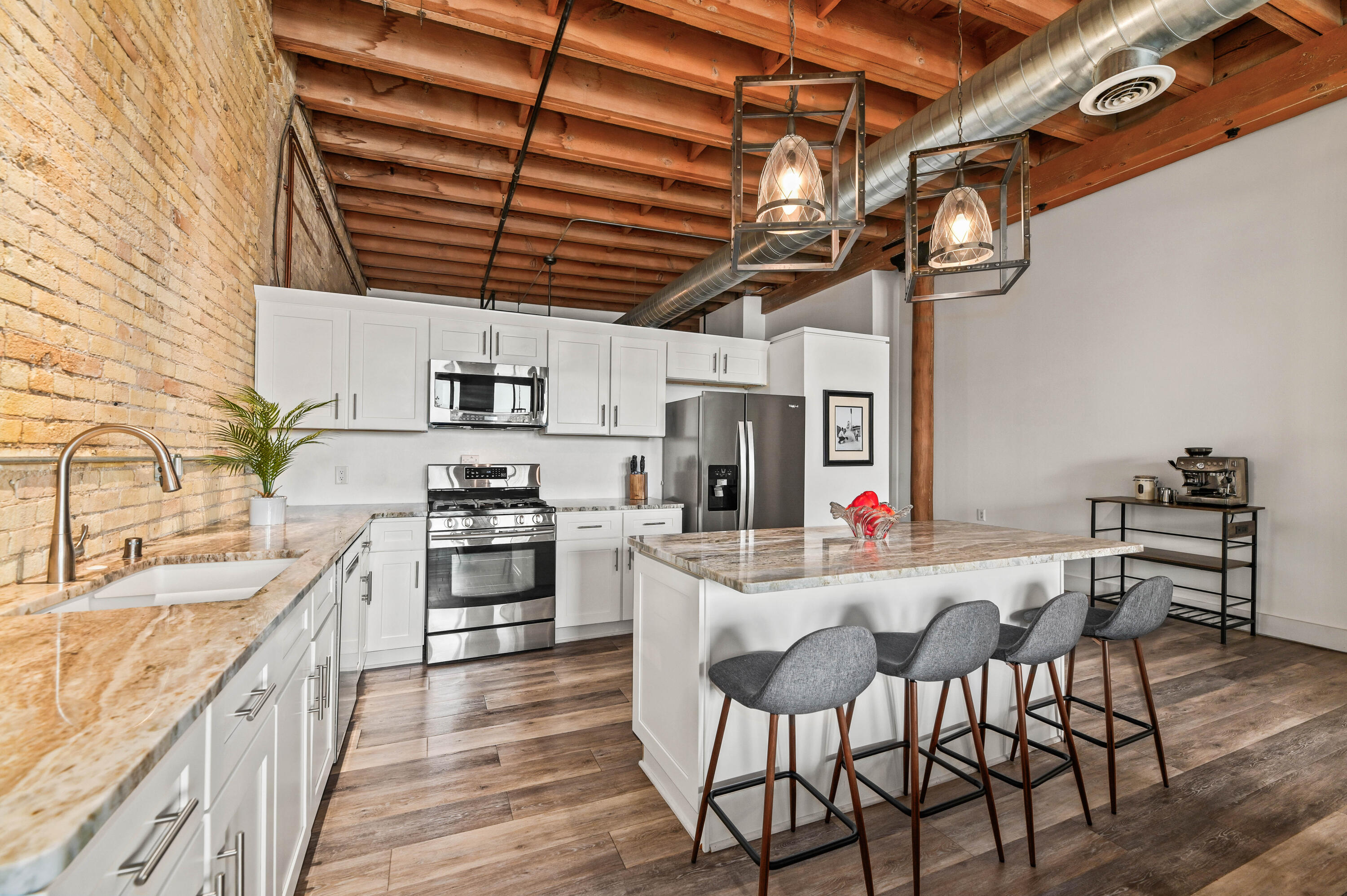 Open Concept Kitchen and Dining Area