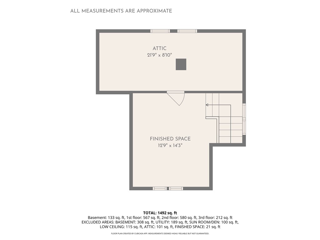 34 Lafayette Road Irondequoit, NY 14609 - Photo 36 of 37 Attic Floor Plan