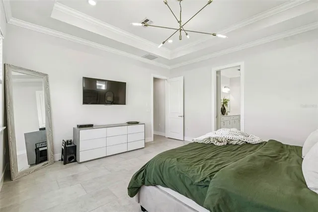a bathroom with double sink and a mirror