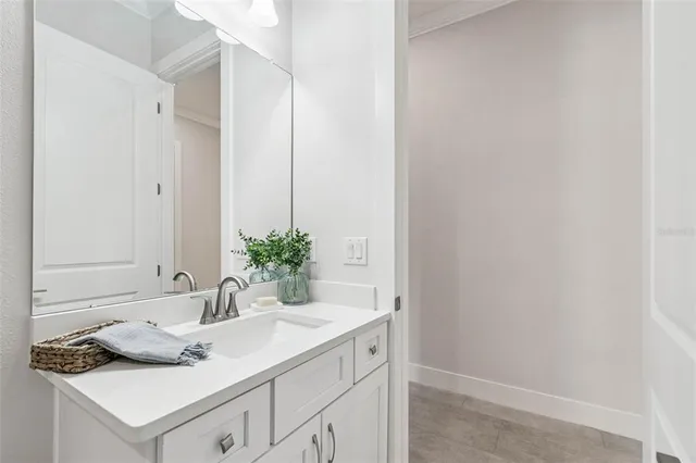 a view of a room with a garden and entryway