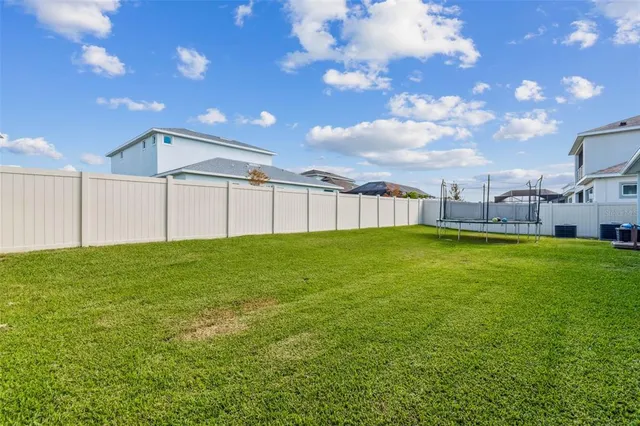 a view of a park with swings