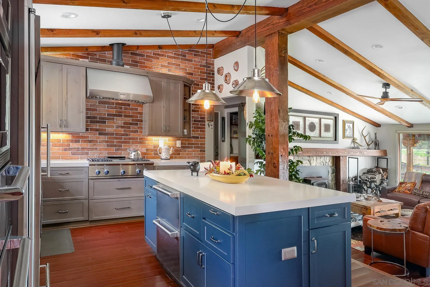 4026 Highway 78 Julian, CA 92036 - Photo 17 of 54 Kitchen is open to the living room