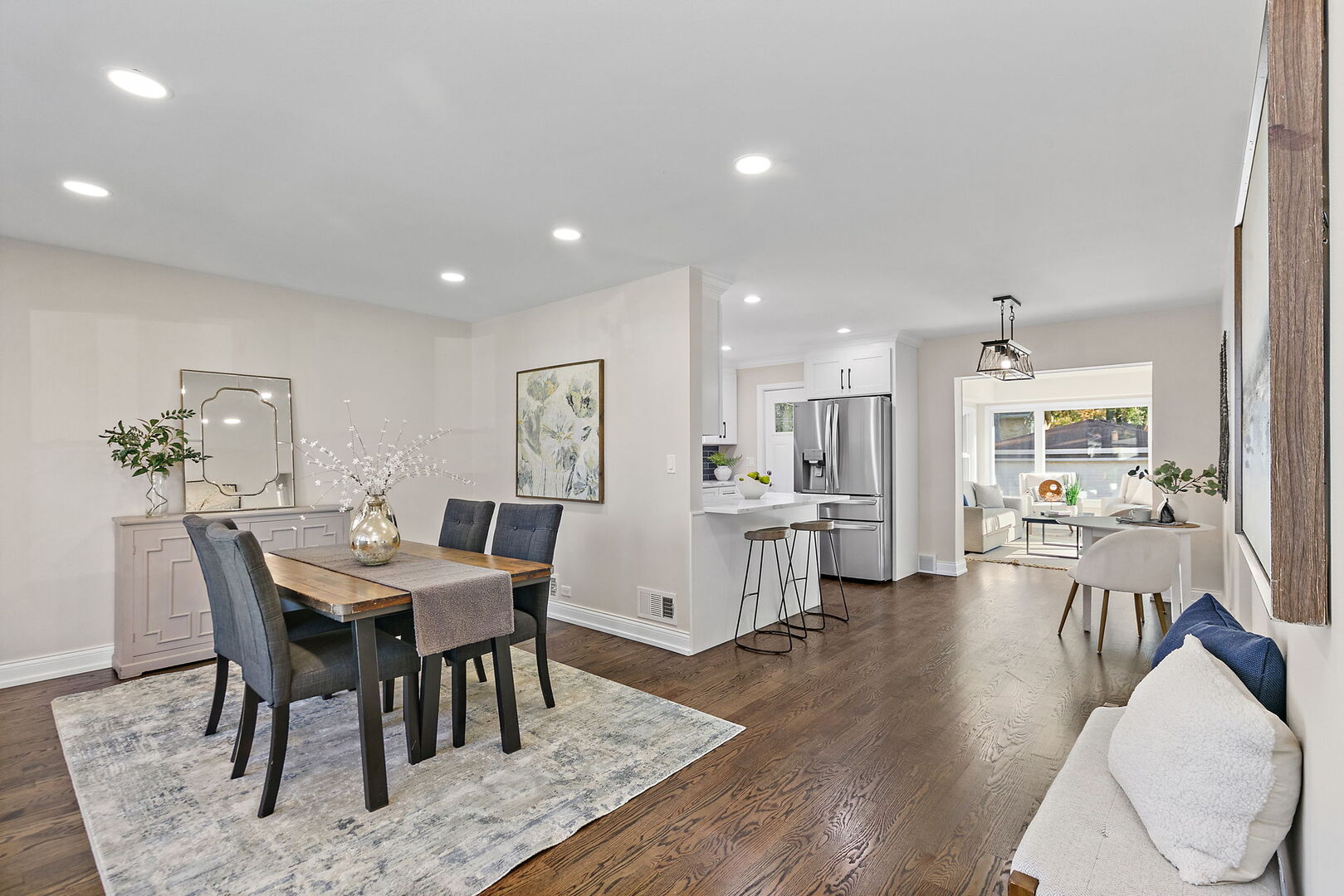 241 North Hamlin Avenue Park Ridge, IL 60068 - Photo 2 of 52 a view of a dining room with furniture and wooden floor