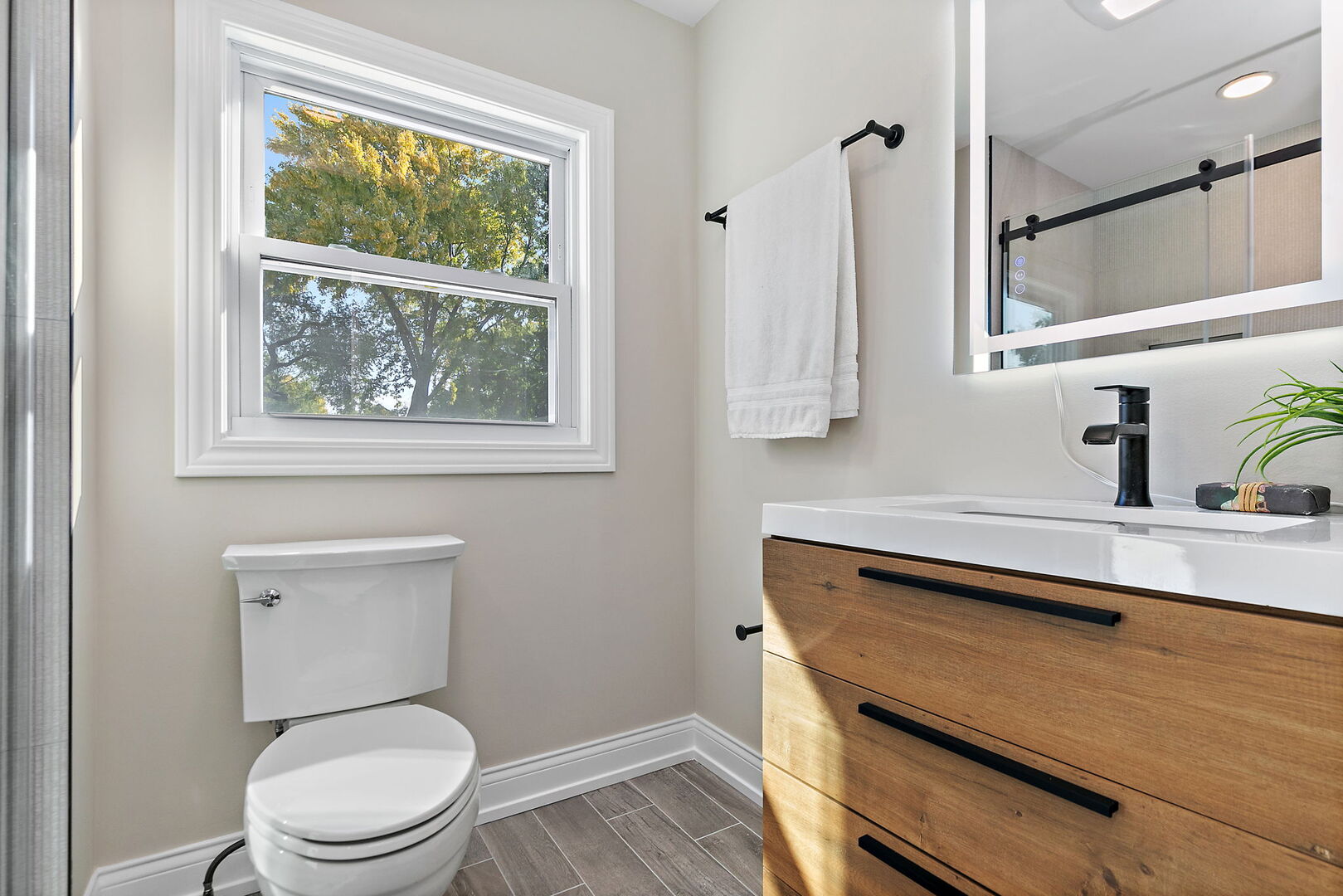 241 North Hamlin Avenue Park Ridge, IL 60068 - Photo 25 of 52 a bathroom with a sink a toilet and a window
