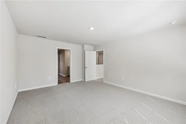 a view of an empty room