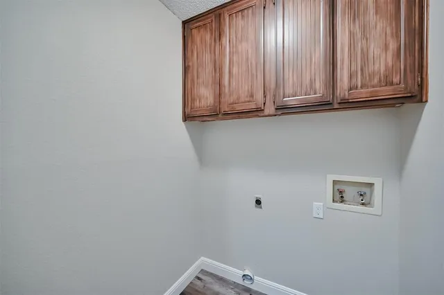 a view of cabinets with window