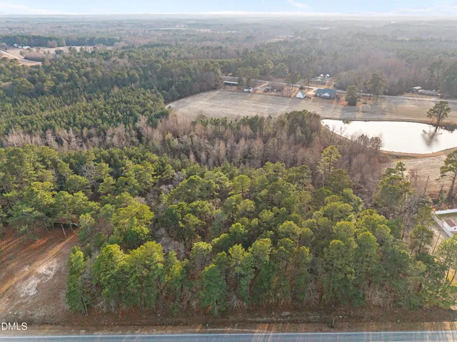 a view of a town with mountains in the background