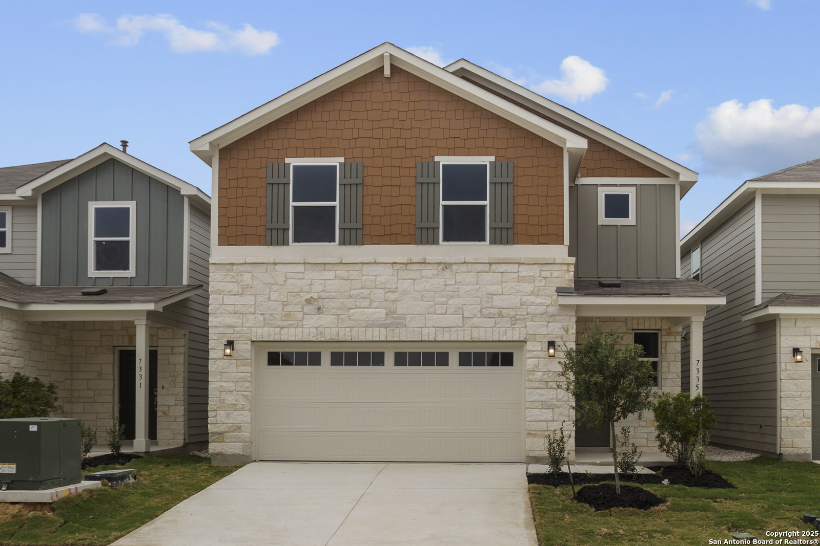 7335 Teal Trace Leon Valley, TX 78238 - Photo 1 of 1 a view of a house with a yard and potted plants
