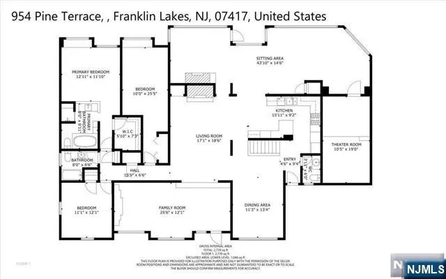 a picture of a floor plan