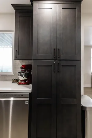 a close view of closet