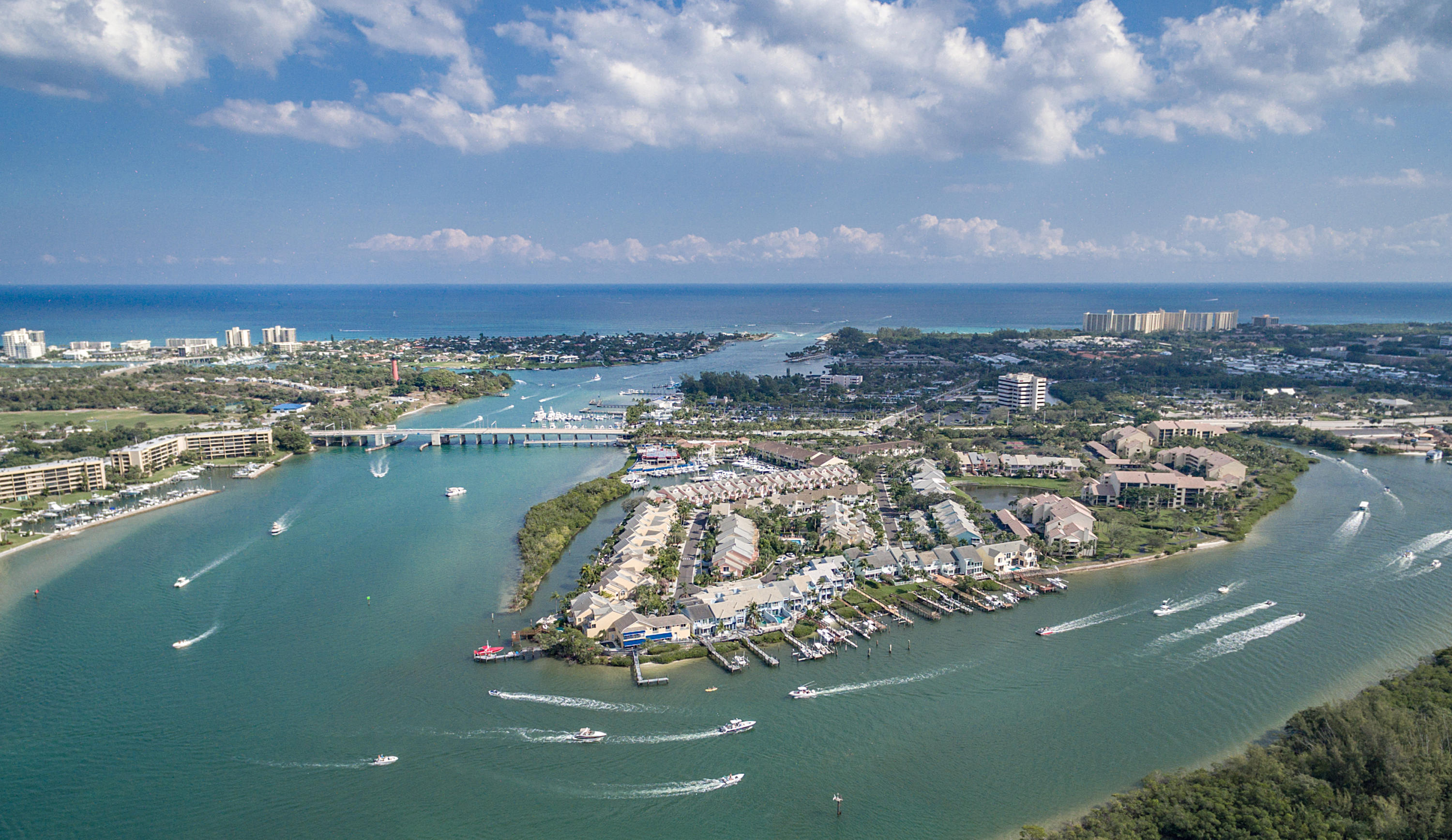 220 Celestial Way, Unit 1 Juno Beach, FL 33408 - Photo 33 of 35 Jupiter Inlet Aerial