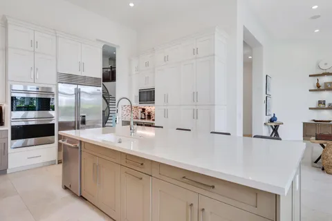 a view of a park with a slide