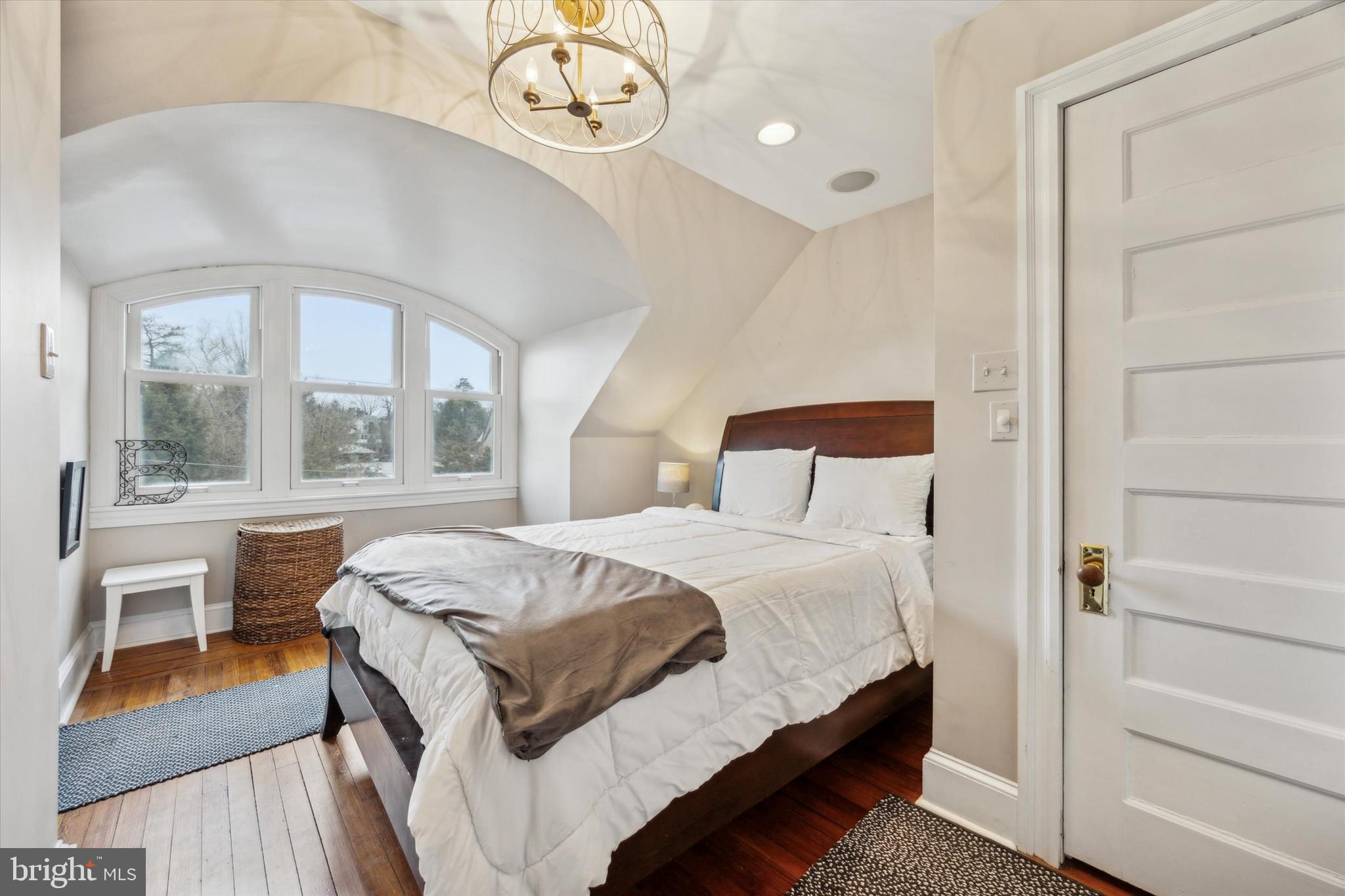 226 Fishers Road Bryn Mawr, PA 19010 - Photo 35 of 60 a bedroom with a bed and a large window